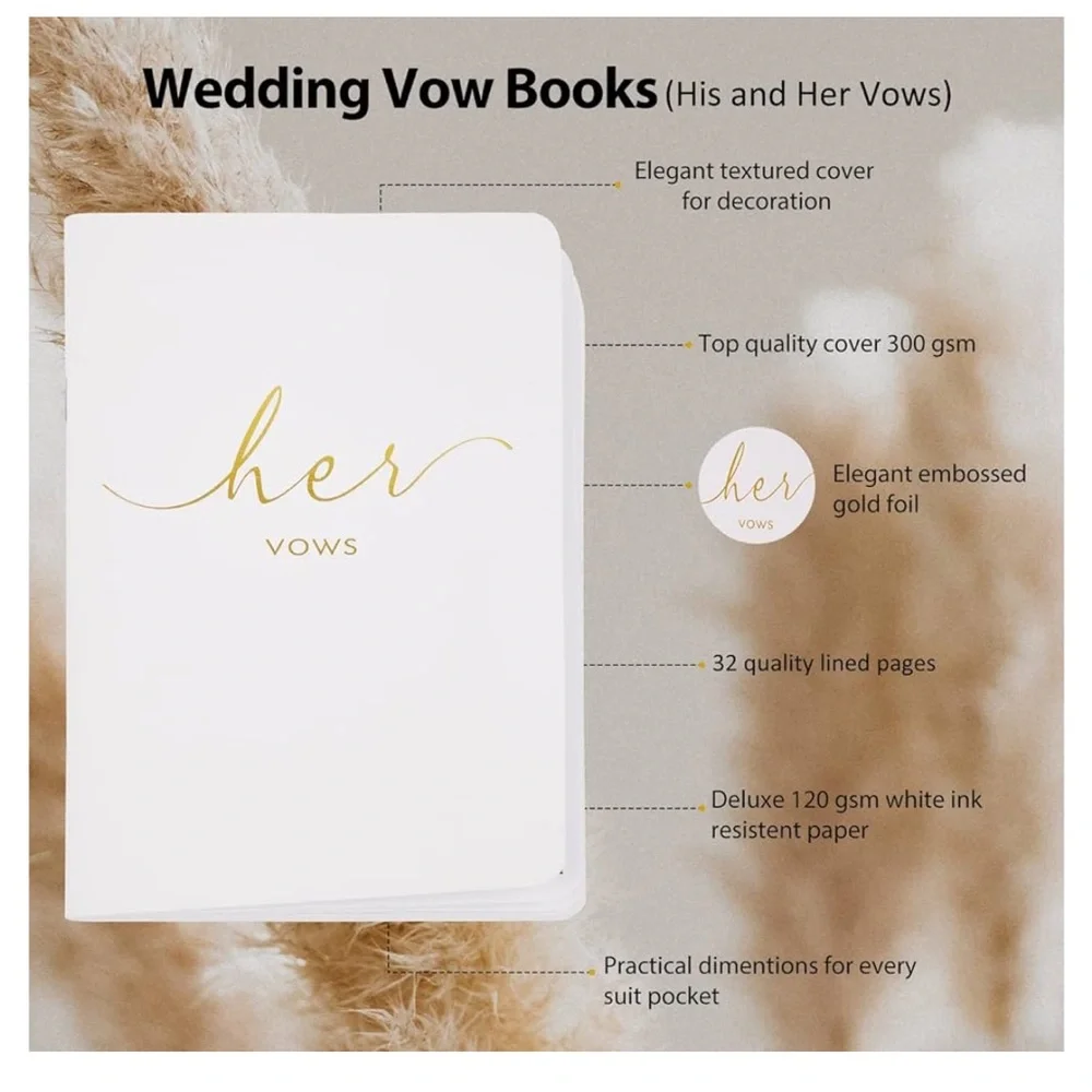 His and her vow books